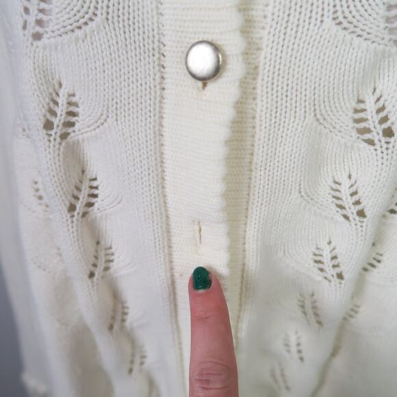 Vintage 60s Sweater Bee by Banff Cream Acrylic Knit Cape Poncho Sweater - Picture 7 of 7